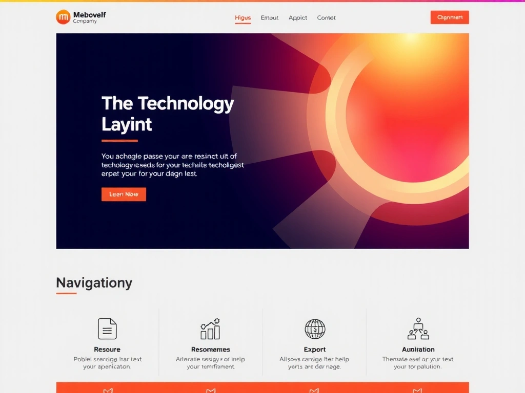 Korporátní web pro technologickou společnost