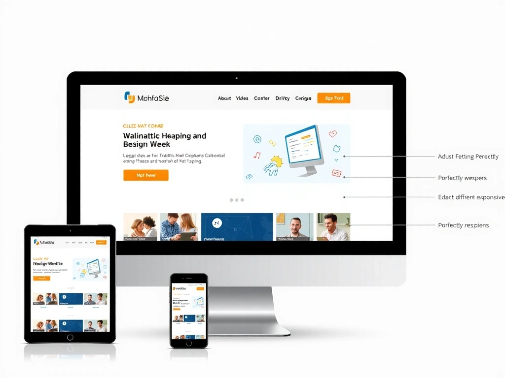 Různá zařízení zobrazující webové stránky s responzivním designem